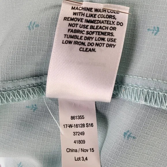 REI Sahara Short Sleeve Shirt light green w Anchors size Medium - Picture 11 of 11